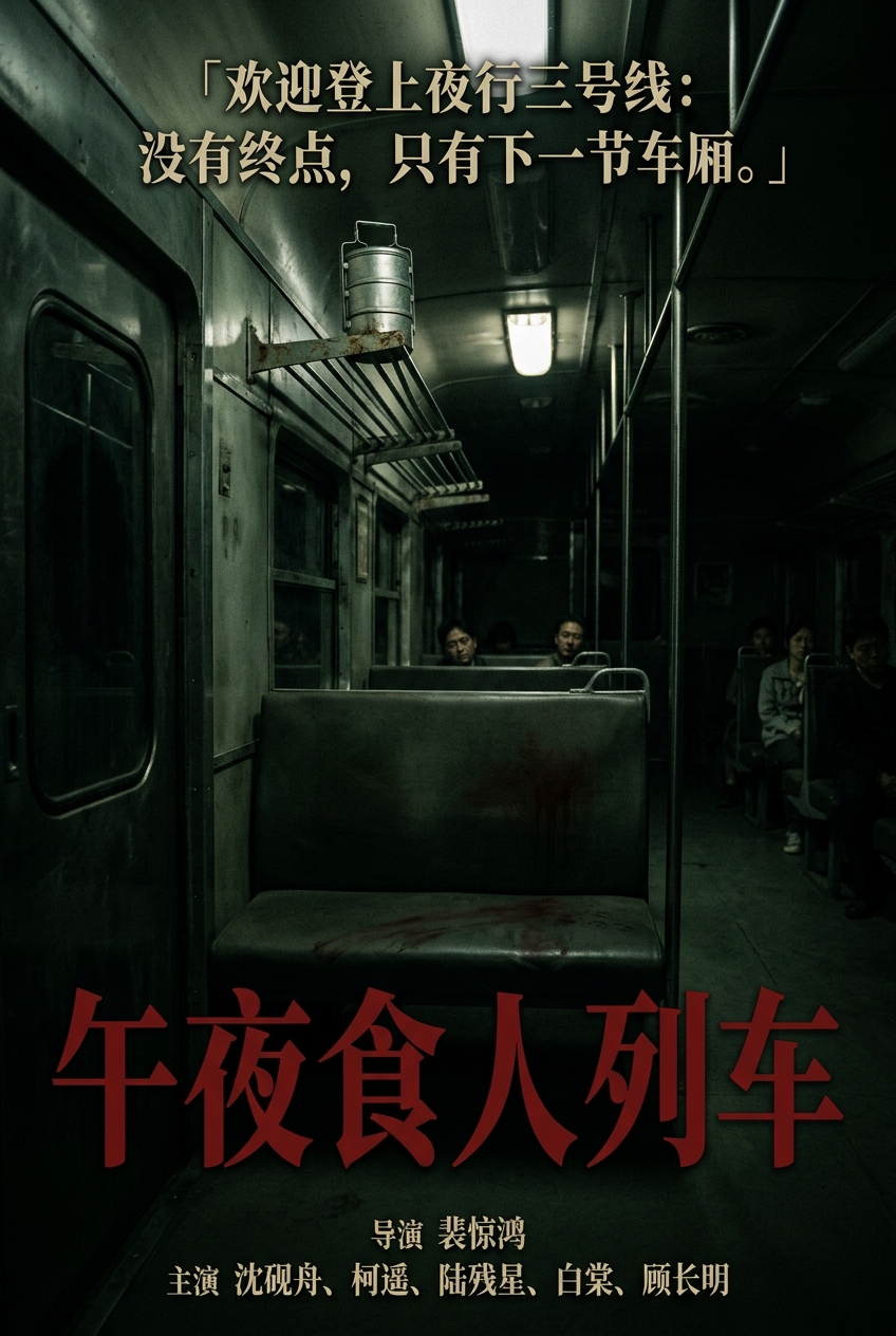 《午夜食人列车》主视觉海报