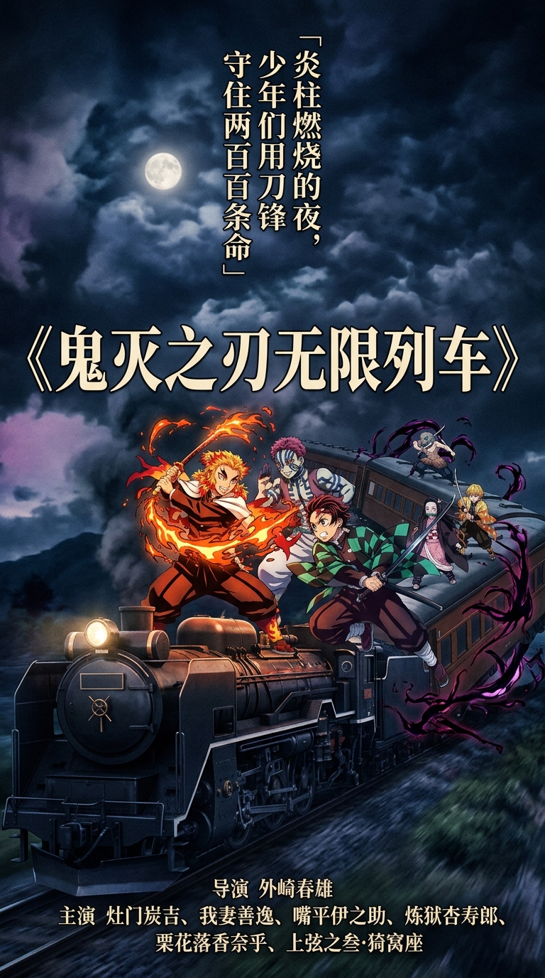 《鬼灭之刃无限列车》海报